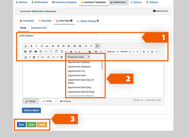 resumen de notificaciones primer correo electrónico