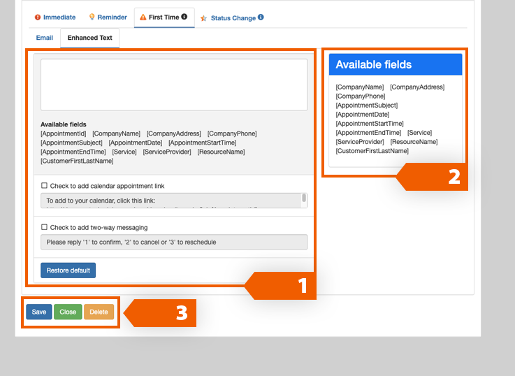 resumen de notificaciones por primera vez sms