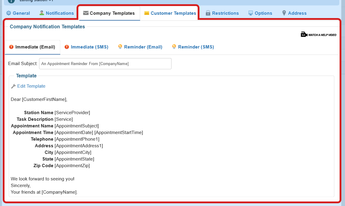 notificación estación 1