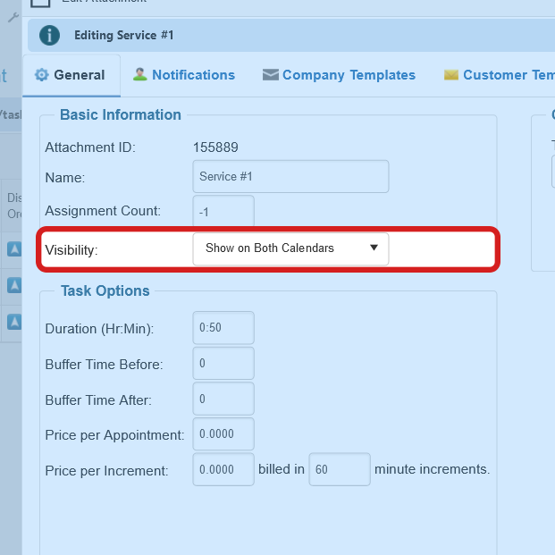 visibilidad de las tareas